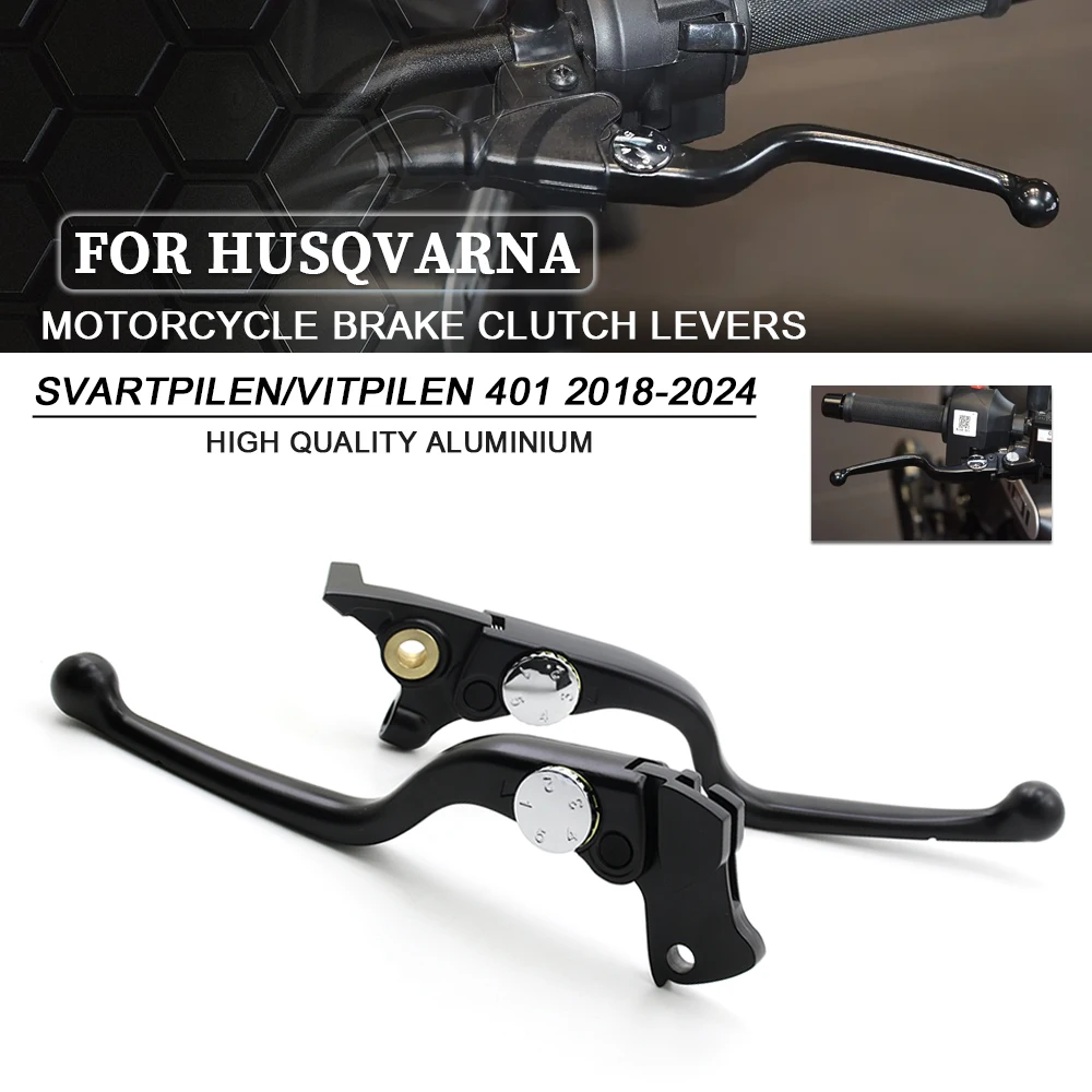 For Husqvarna VitPilen 401 SvartPilen 401 2018-2024 Motorcycle Brake Lever Clutch Lever Adjustable Control Handles