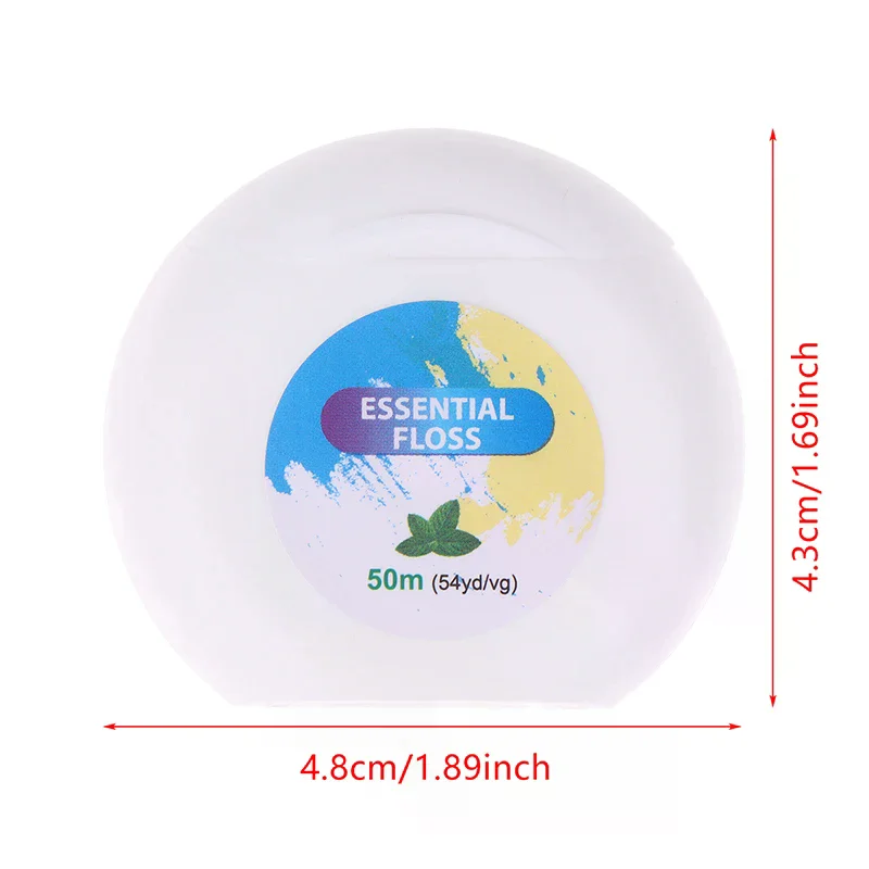 

2roll Portable 50m Dental Flosser Oral Care Essential Floss Toothpicks Dentistry Floss With Case Dental Hygiene Teeth Clean Tool