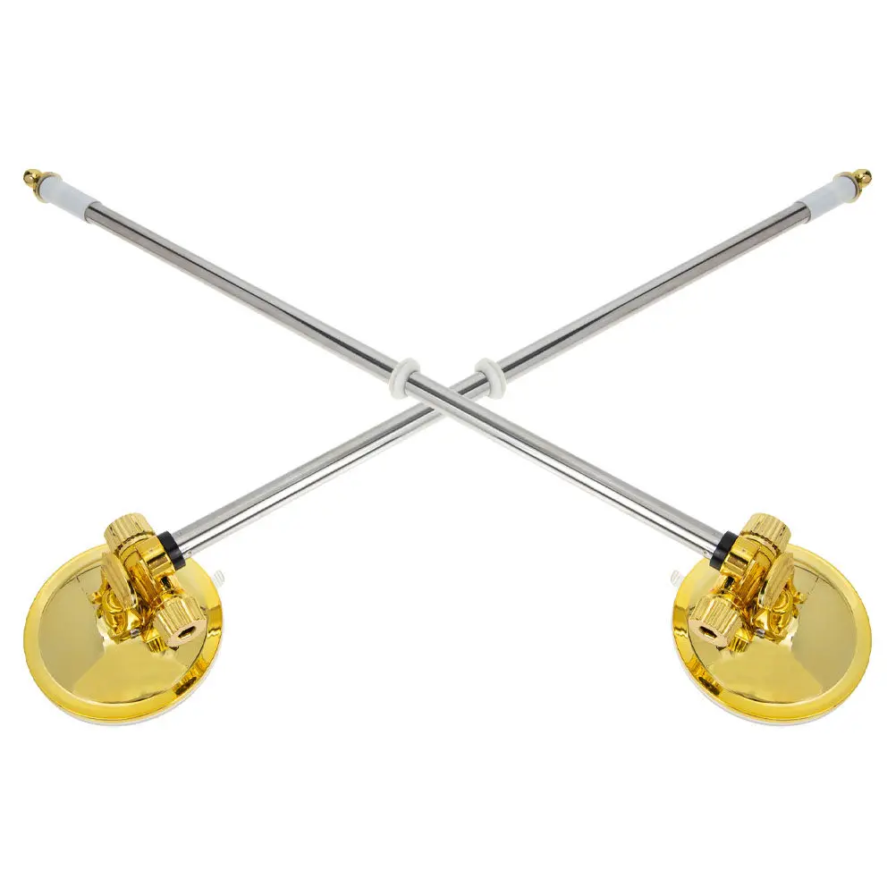2Pcs Suction Cup Flagpole Holder for Vehicle Universal Car Truck Rv Flag Pole Mount Easy Attach Detach Stable Parade Rally Flag