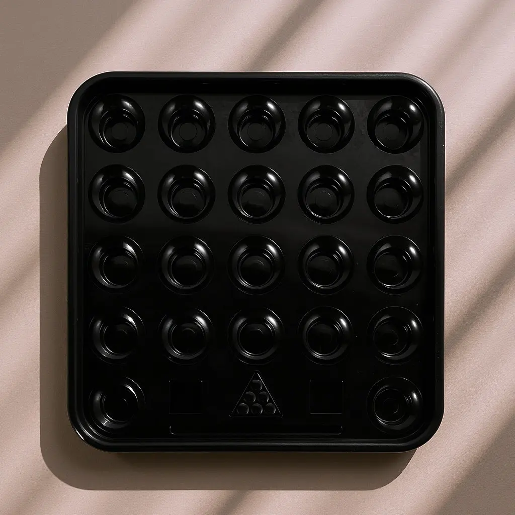

Elegant Plastic Billiards Tray for Pool Snooker Balls Storage and Display Multifunctional Portable Ball Holder Game Room Decor