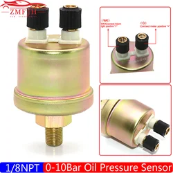 1/8 NPT 0-10BAR Mechanical Oil Pressure Sensor Replacement for Oil Pressure Racing Car Auto Gauge Oil Pressure Sensor Custom
