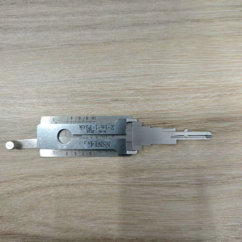 

NSN14 2 IN1 декодер ключей из нержавеющей стали, инструмент для захвата, ручной инструмент, уплотнительное кольцо, крючок, слесарные инструменты для автомобилей и механических автомобилей