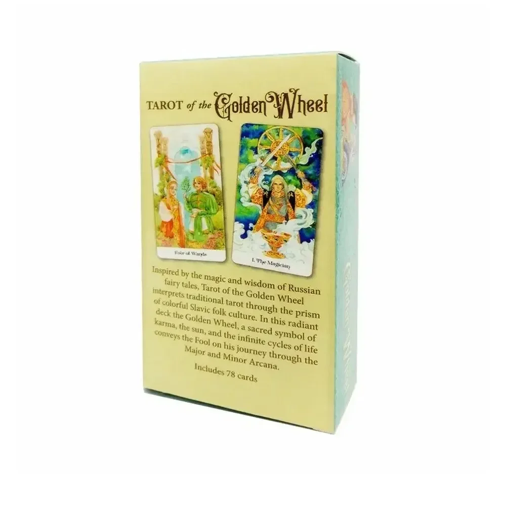 78 Tarot of the Golden Wheel Rider Waite Table Deck Board Game Party Tarot Cards