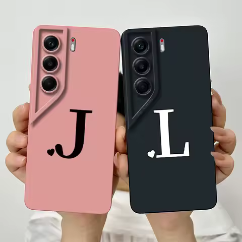 For Tecno Camon 40 Pro Phone Case Luxury Letters Full Coverage Bumper For Camon40 Pro 40Pro Soft Liquid Silicone Protector Cover