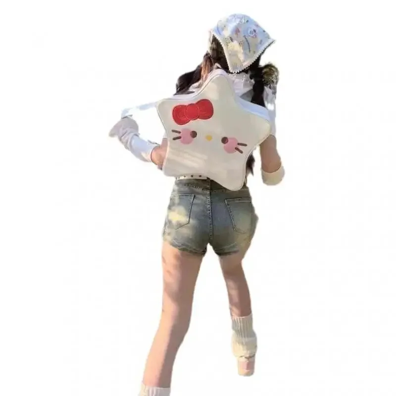 مرحبا كيتي Y2K حقيبة الظهر فتاة هدية لطيف الإبداعية سعة كبيرة حقيبة ثلاثية الأبعاد حقيبة الهاتف المحمول أنيمي الشكل #5
