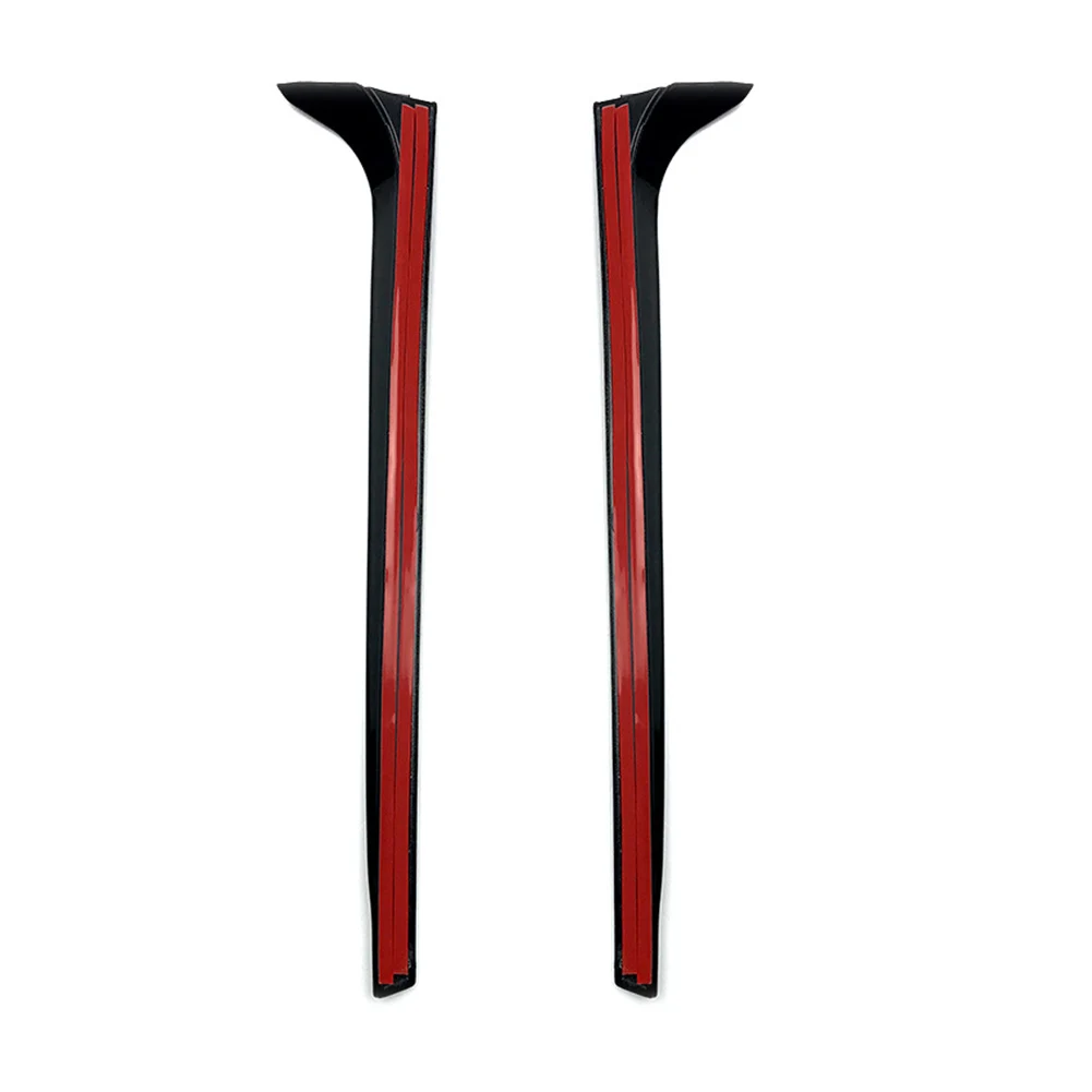 Sporty Look Vertical Rear Wing Spoiler OEM Compatible Direct Replacement Easy Installation High Strength Black