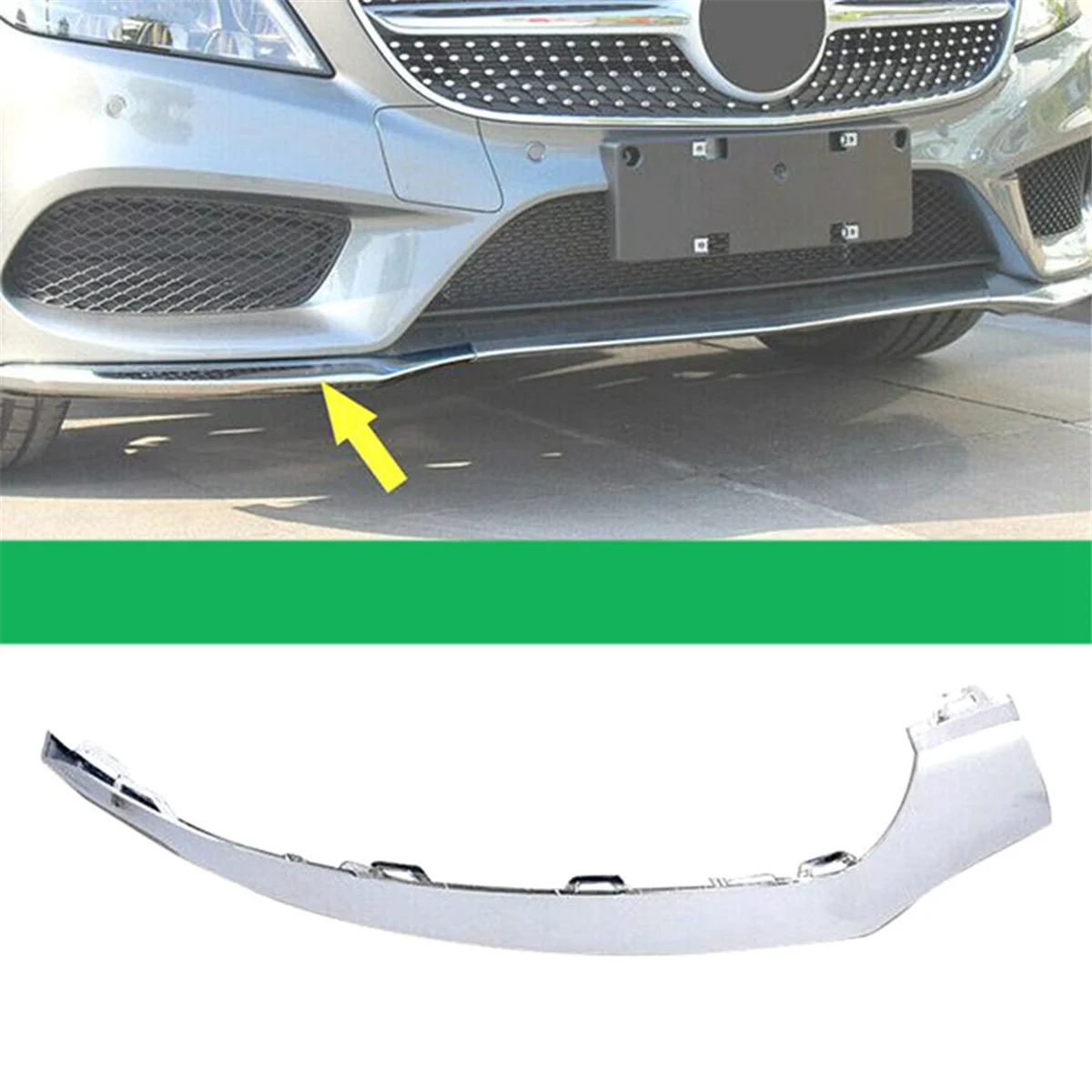 Car Right Front Bumper Separator Bumper Lip Body Kit Duck Lip Separator for Mercedes Benz CLS W218 2188851674