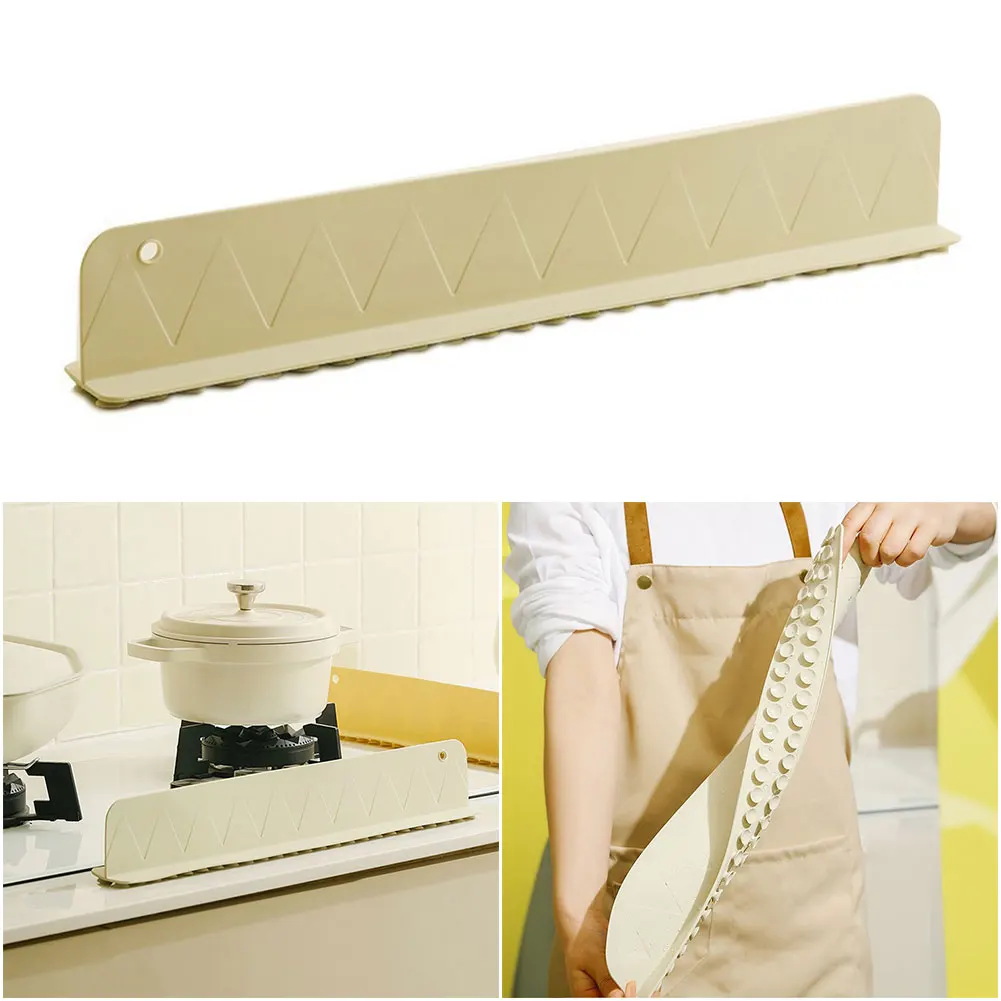 Silicone Sink Baffle Splash Guard Washing Basin Anti-splash Stopper Splash Protector for Kitchen Island and Bathroom