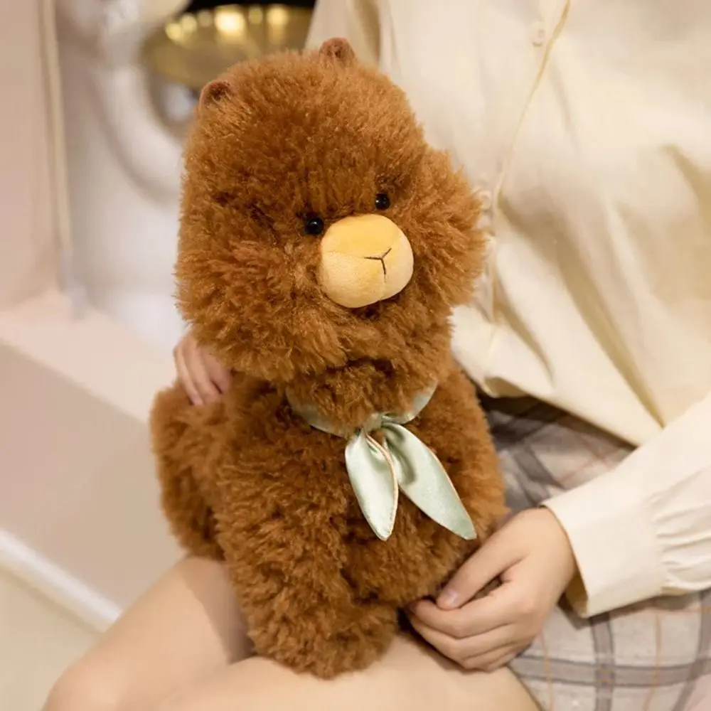 Criativo rosto gordinho alpaca brinquedos de pelúcia pp algodão macio pelúcia lhama bonecas 22/35/45cm animais macios brinquedos de pelúcia presentes de aniversário