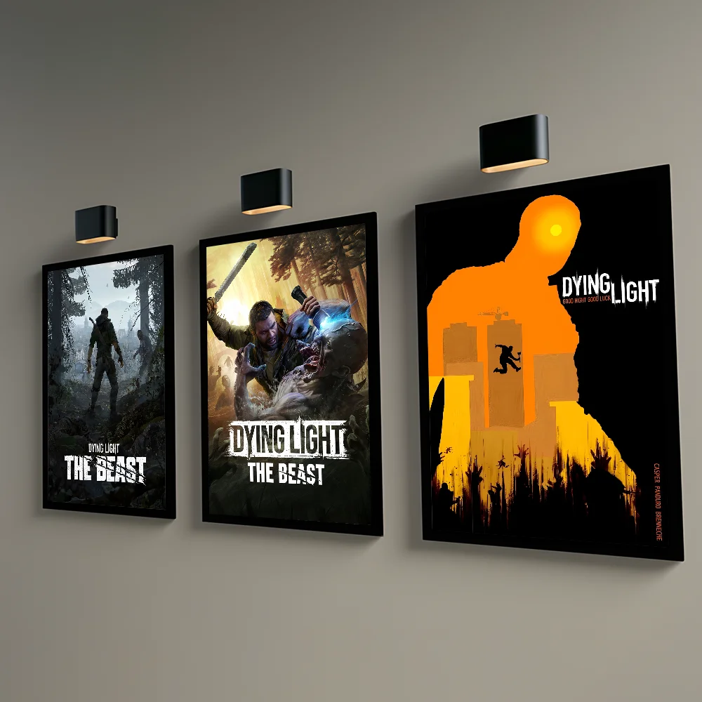 1PC Game D-Dying LightES The Beast Poster Home Living Room Wall Art Garage Room Decor