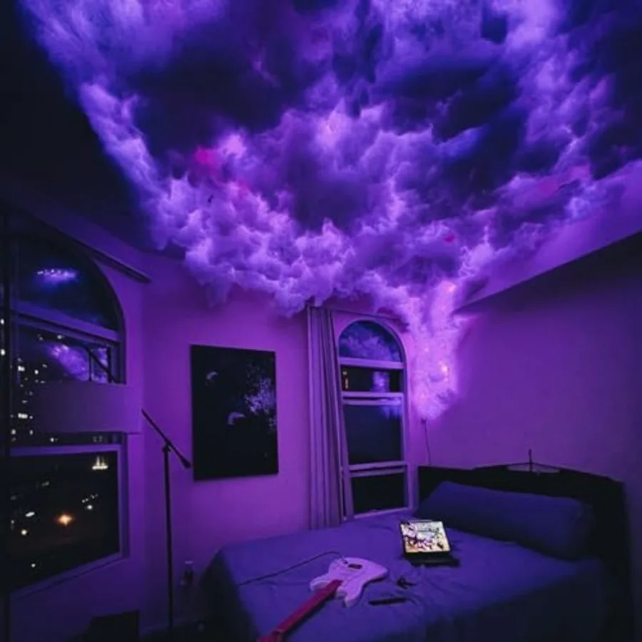 Cloud Light Multicolor Lightning Changing 3D Thundercloud LED Light Cotton Lightning Cloud Colorful Atmosphere Night Light DIY
