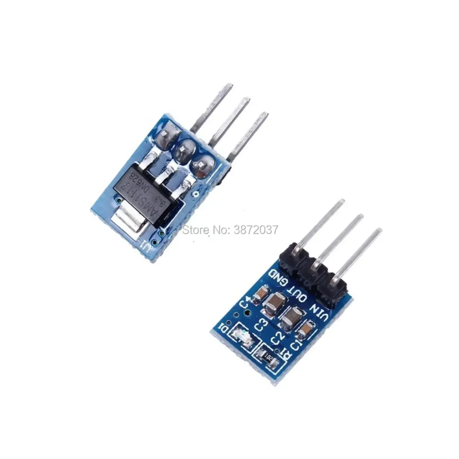 10pcs DC 4.2V to 10V to 3.3V 800mA Step Down Voltage Regulator Power Supply Module with High Efficiency Compact Circuit Board