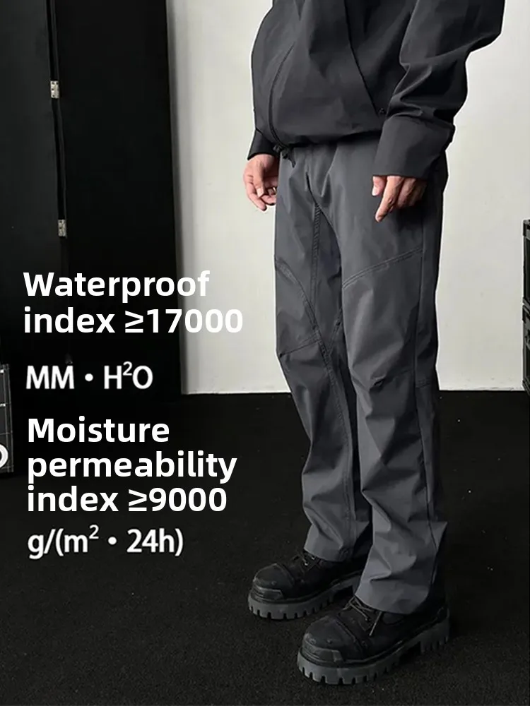 

Okbro мужские мягкие брюки-карго на подкладке, уличные водонепроницаемые походные брюки, осенне-зимняя морозостойкая рабочая одежда