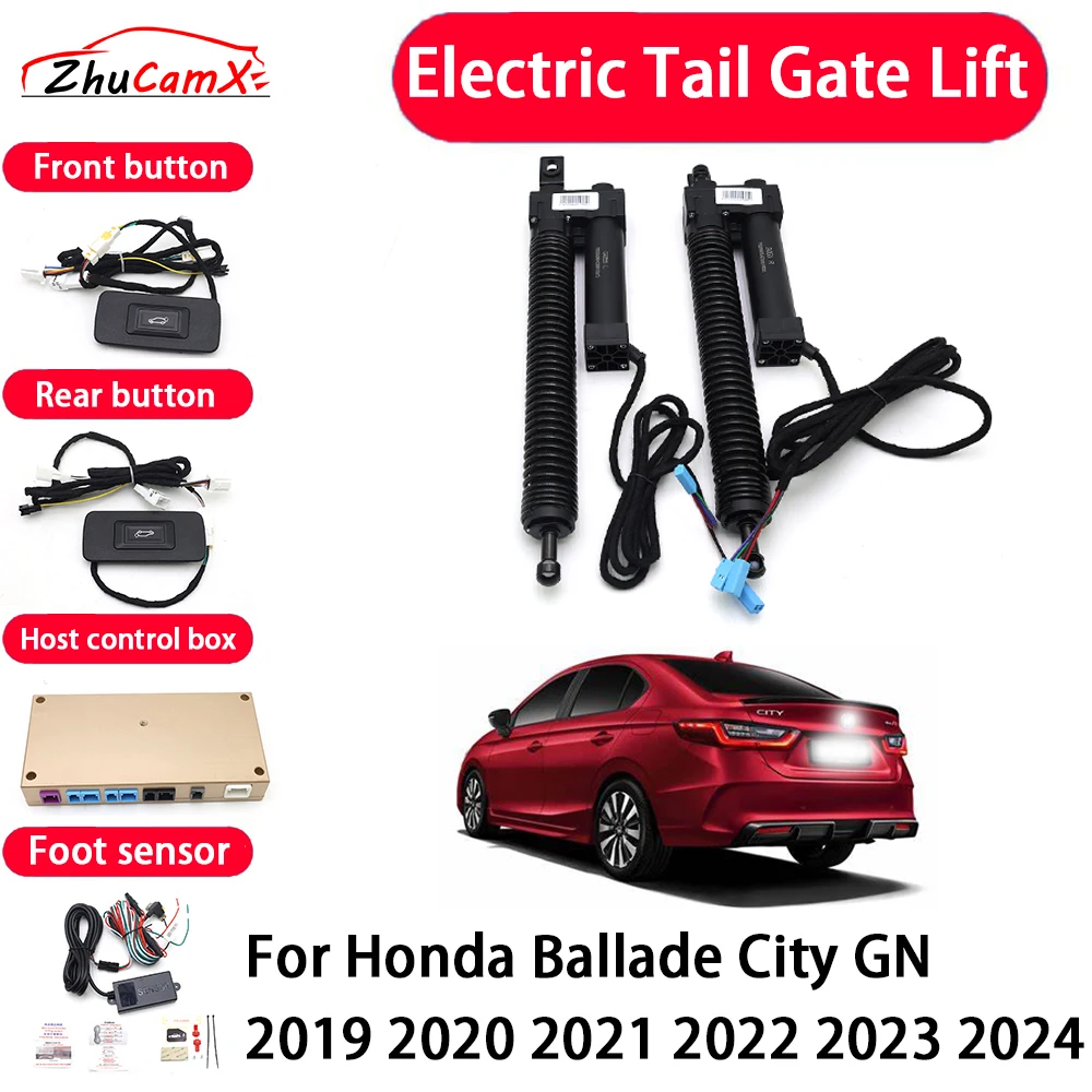 ZhuCamX Car Automatic Electric Tail Gate Lift Tailgate Assist System for Honda Ballade City GN 2019 2020 2021 2022 2023 2024