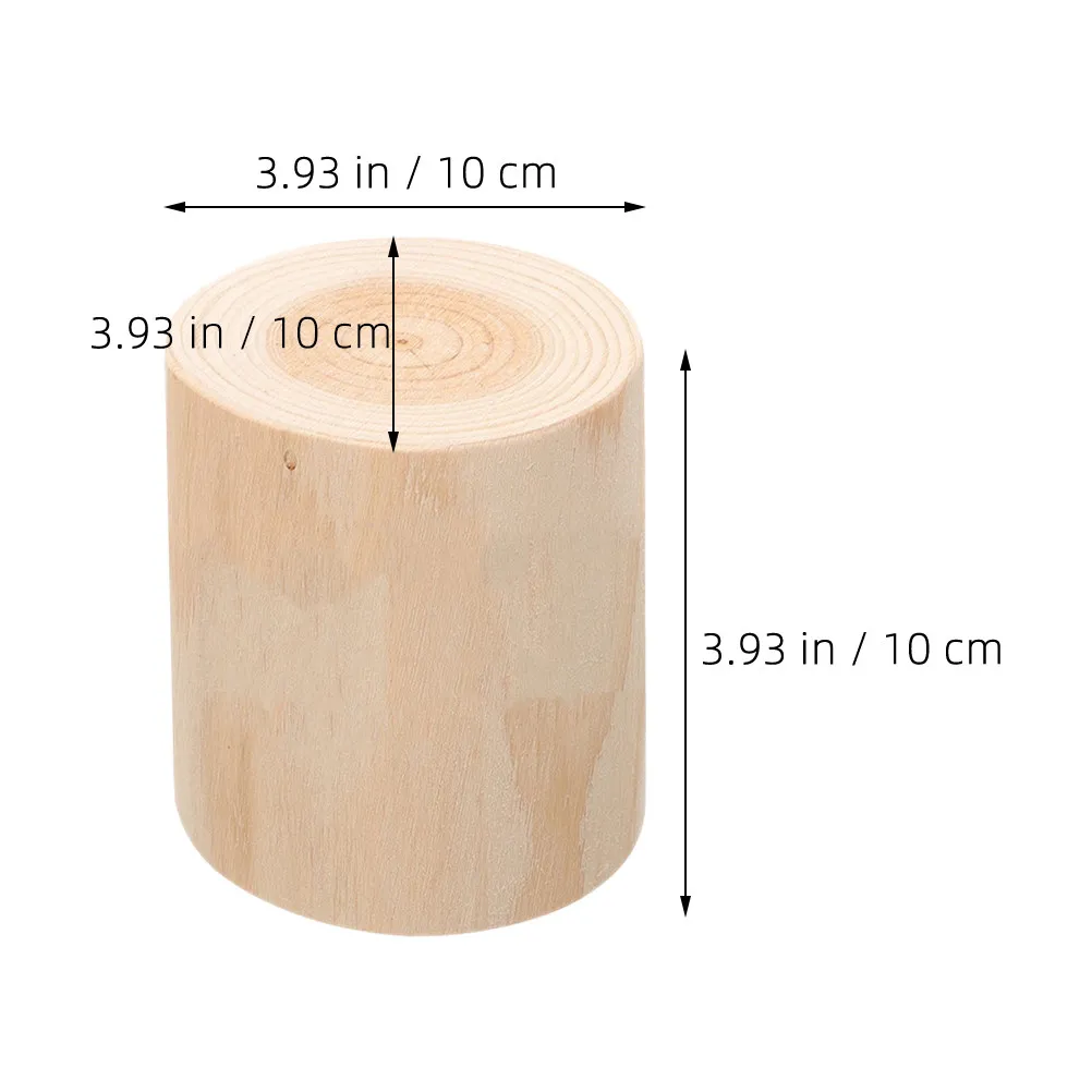 Natural Round Wooden Garden Stump Decorative Fence Posts for Flower Bed Borders Yard Partitions Rustic Outdoor Decor Stump
