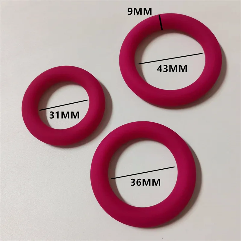 3 PCS Silicone Penis Cock Rings Ejaculation Delay Sex Toys for Men Male Testicle Scrotum Restraint Semen Lock Rings Adult  Games