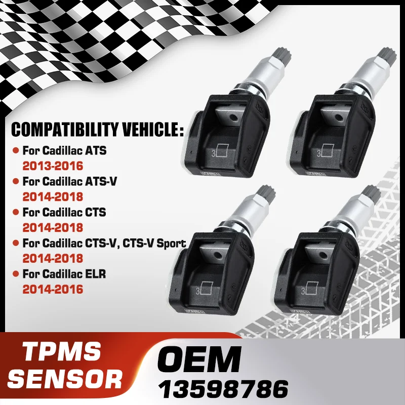 

13598786 For Cadillac ATS Cadillac ATS-V Cadillac CTS Cadillac CTS-V Cadillac ELR TPMS Tire Pressure Sensor Monitoring System