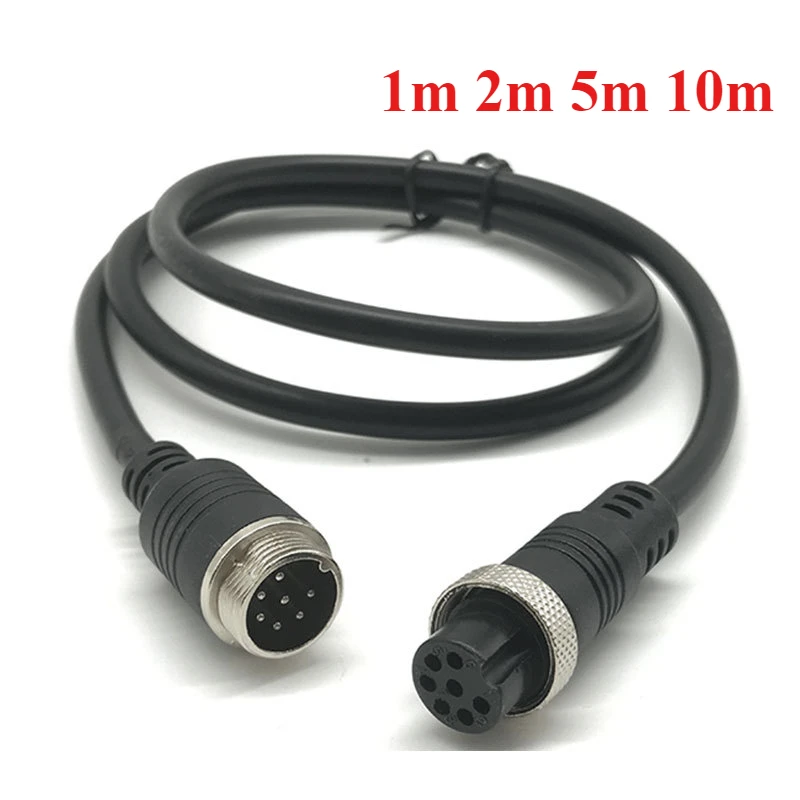 

1Pcs GX16 2 3 4 5 6 7 8 10 Pin Male to Female Extension Cable GX-16 Aviation Connector for CCTV Camera Security DVR 1m 2m 5m 10m