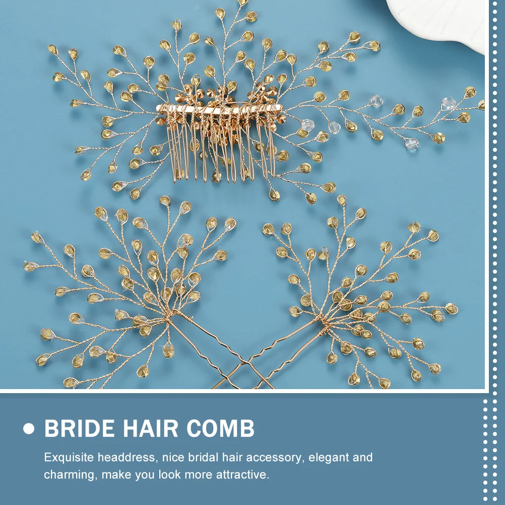 مجموعة واحدة من غطاء رأس العروس الرومانسي، قطعة شعر رائعة، مادة ممتازة، عمر خدمة طويل، ديكور الزفاف، دبوس شعر الزفاف