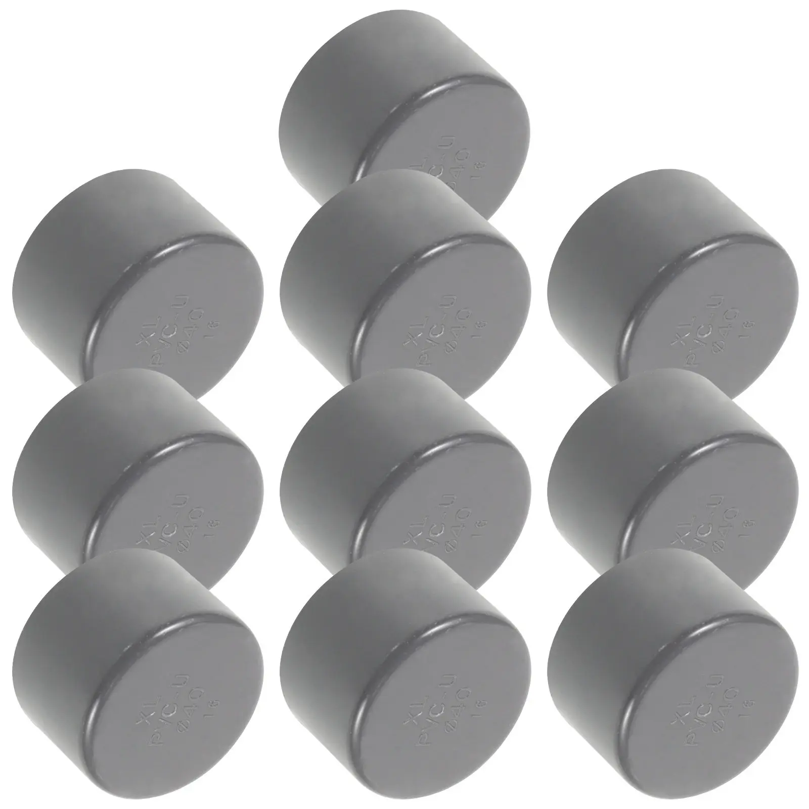 10Pcs PVC Pipe Plug Cap Heavy-Duty Waterproof End Protector Cap for Plumbing Pipes Versatile Fit Long-Lasting PVC Material