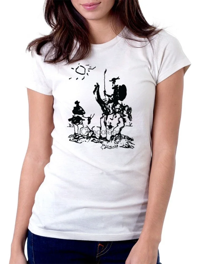 Женская футболка с рисунком докиксота Пикассо Gbond Apparel
