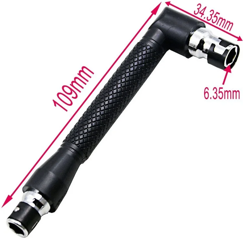 Petpig Dual Head L-shaped Mini Socket Wrench 1/4\