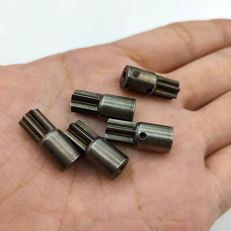 1PCS RS-550 Motor Gear Steel Metal 6-teeth Gear for 3.17mm Shaft Electric Screwdriver Drill Tool