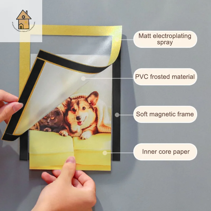 

A3/A4 Magnetic Picture Frames Wall Kpop Photocard Holder Display Decor For Wall Window Office Advertise Fridge