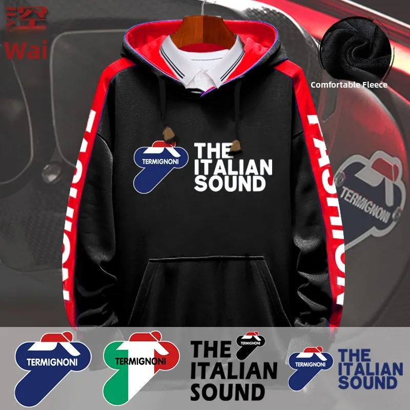 

Мотоциклетная толстовка Termignoni Jaet ex Fce с подкладкой, дизайном с элементами стеганой ткани, комфортная, из смесового хлопка, зимняя верхняя одежда, свитшот