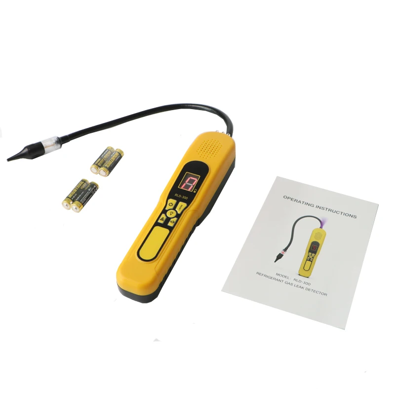 RLD-300 Advanced Industrial Digital Leak Detection Combo Electronic Detector UV Light Dye Injector Oxygen-Sensitive