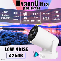 HY300 Ultra HD Projector 4K Android 11 Projector 170ANSI Dual WIFI Allwinner H713 Flexible Portable Outdoor Home Theater BT5.4