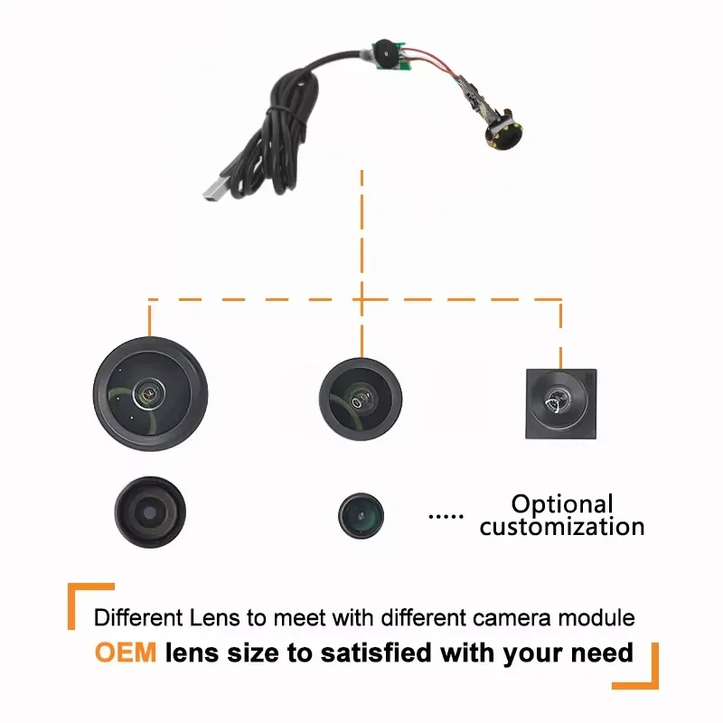 BOLRZO Mini 5 MP AF USB Endoscope Camera Module Miniature Medical Endoscope Camera Module 10mm with Light Emitting Diode
