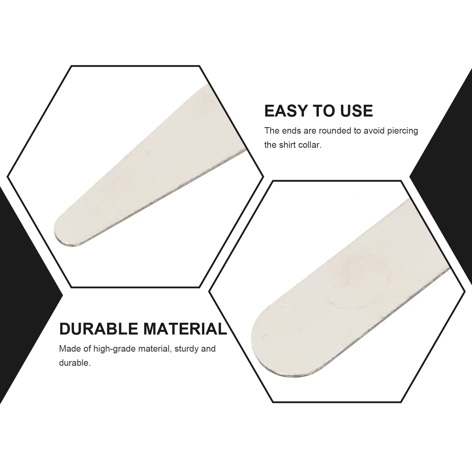 40 قطعة طوق يبقى إدراج للرجال قميص طوق دعم تصلب شكل التجنيب لا ترهل الوجه حتى سهلة الاستخدام قميص يبقى للرجال #5
