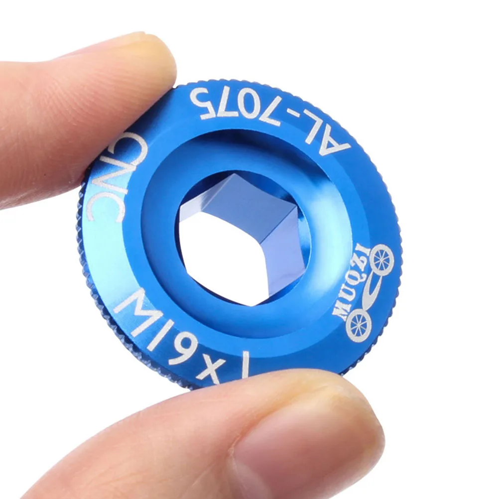 

2 Pcs Crank Cover Bike Bolts Cycling Accessory Oval Bicycle Covers Aluminum Alloy Arm Fixing
