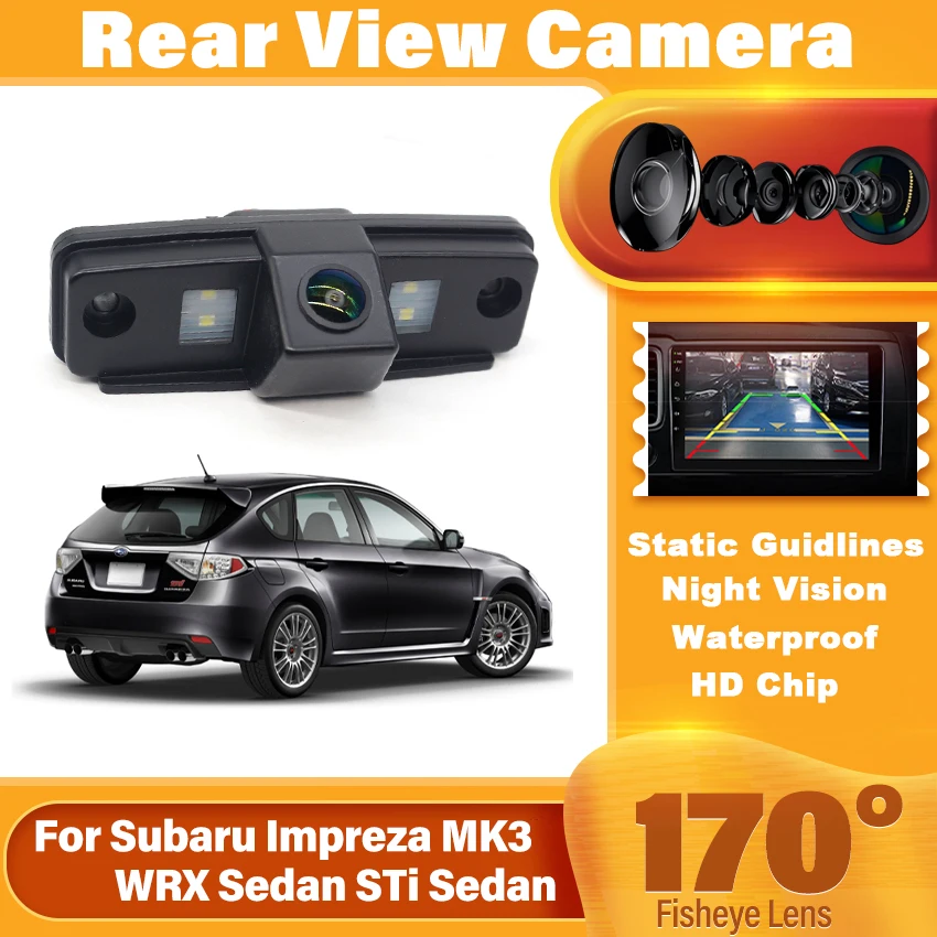 Камера заднего вида для Subaru Impreza MK3 WRX Sedan STi Sedan 2007 2008 2009 2010 2011 CCD Full HD ночного видения Автомобильная камера заднего вида Камера заднего вида для Subaru Impreza MK3 WRX Sedan STi Sedan 2007 2008 2009 2010 2011 CCD Full HD ночного видения Автомобильная камера заднего вида