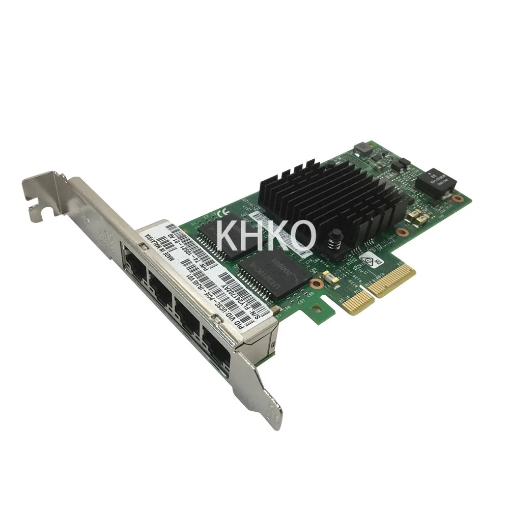 Used Original I350T4 1GbE RJ-45 Quad Port Ethernet Server Adapter Card I350-T4 74-10521-01 UCSC-PCIE-IRJ45 Network Cards