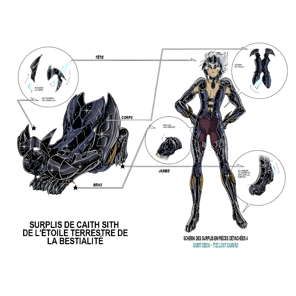 

RH Saint Seiya Myth Cloth EX Cat Sith Cheshire Hades Army Surplice Specters Action Figure Knights of Zodiac