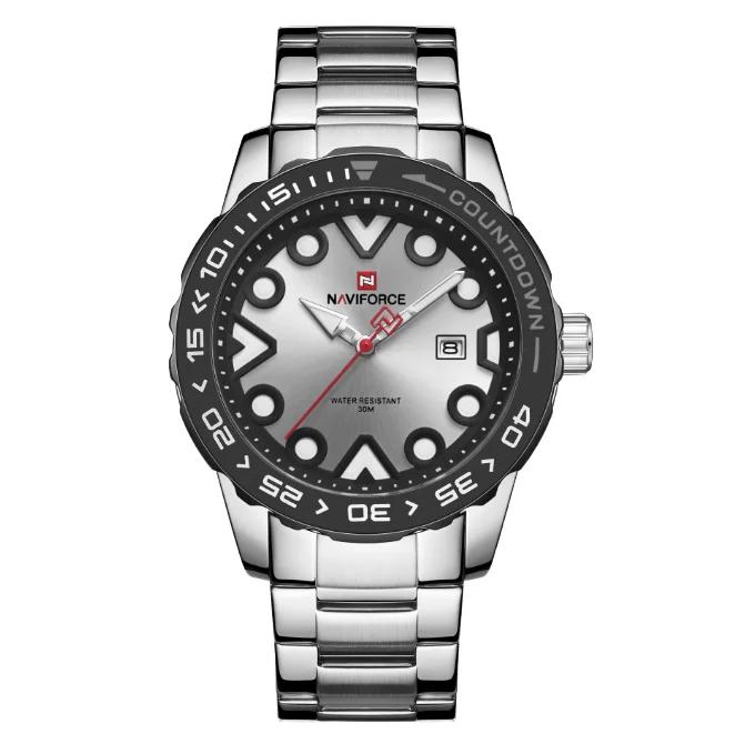 New Hot Man Wristwatch Waterproof Waterproof Quartz Steel Strip Watch Business Calendar Watch Men's Watches Sports Wristwatch