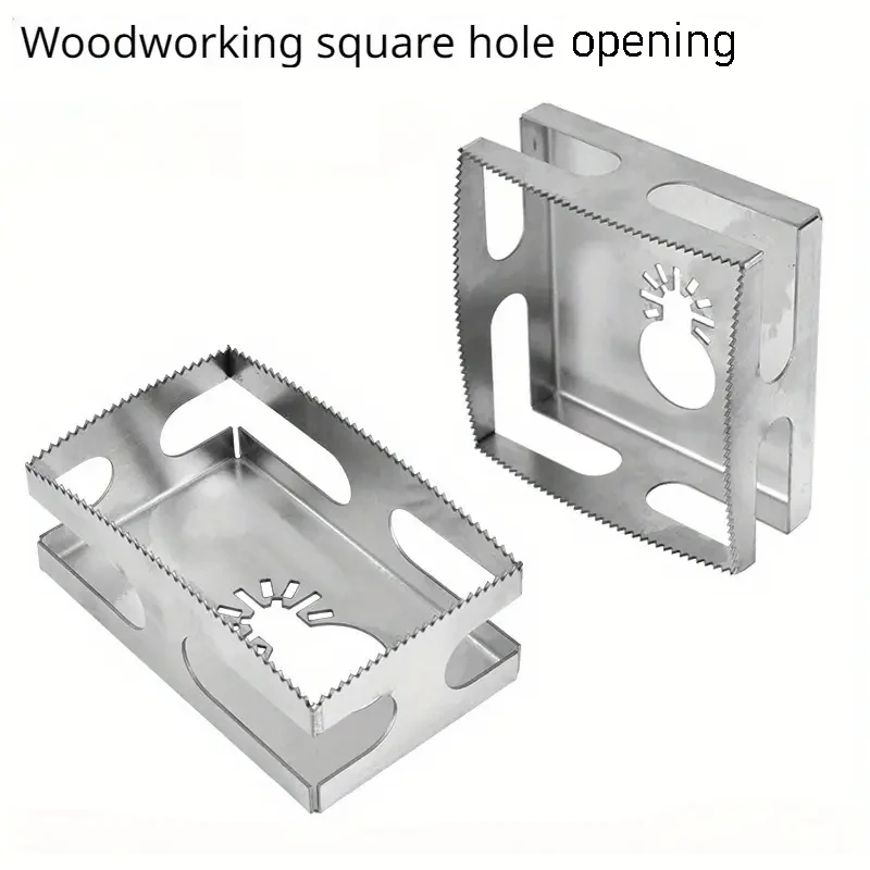 

2 шт., набор долбежных пил для деревообработки, квадратный прямоугольный фрезерный набор из нержавеющей стали для дерева, гипсокартона, прецизионное отверстие для плитки