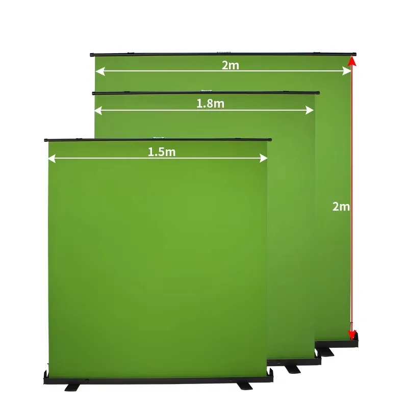 Latest 2024 model Portable collapsible backdrop roll up green screen background for video studio streaming