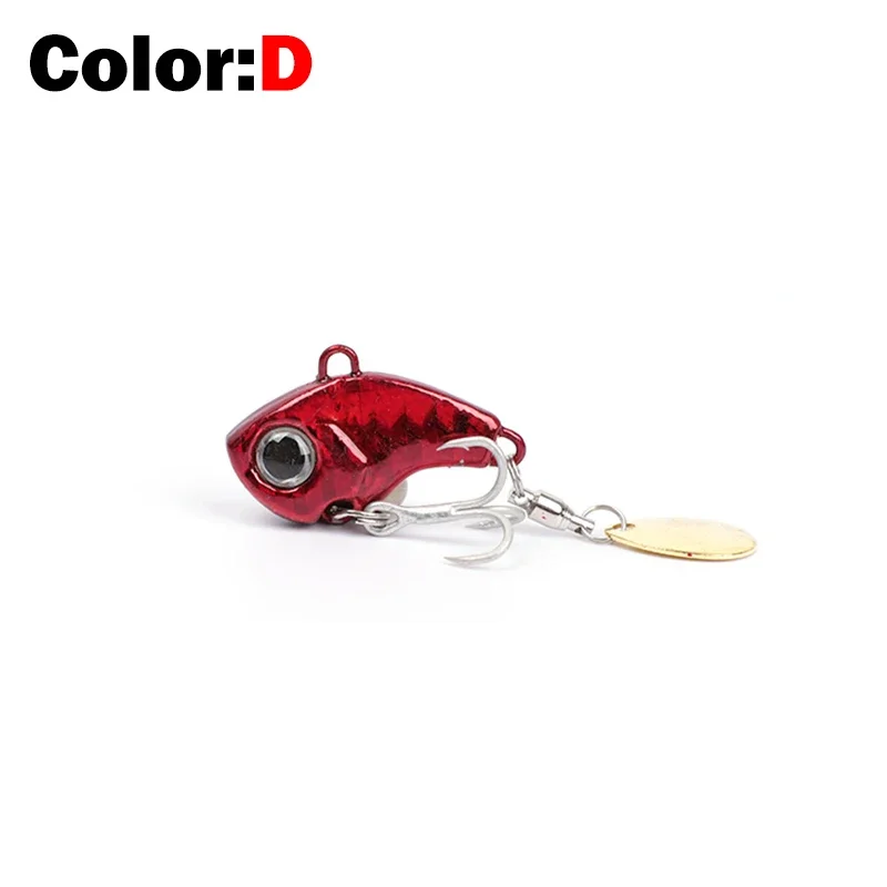 OUTKIT Neue Ankunft Metall Mini VIB Mit Löffel Angeln Locken 5-20g Winter Eis Lockt Angelgerät Crankbait vibration Spinner