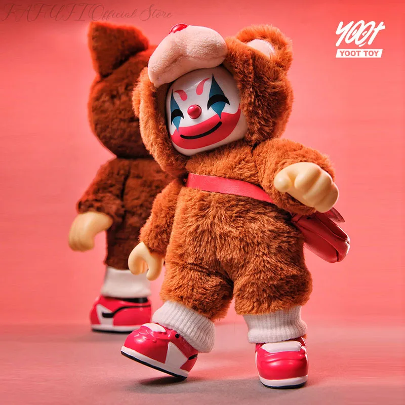 YOOT TOY Monster Series REBEL BEAR 200% Rebellious Bear Tide Toy Kawaii Ornaments 100% Collection Model Doll Toys Real Shot