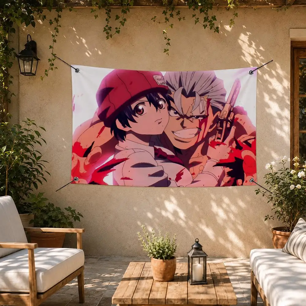Anime Undead Unluck Flags Room Bedroom Home Outdoor Wall Hanging Concert Printed Background Decoration Art Banne