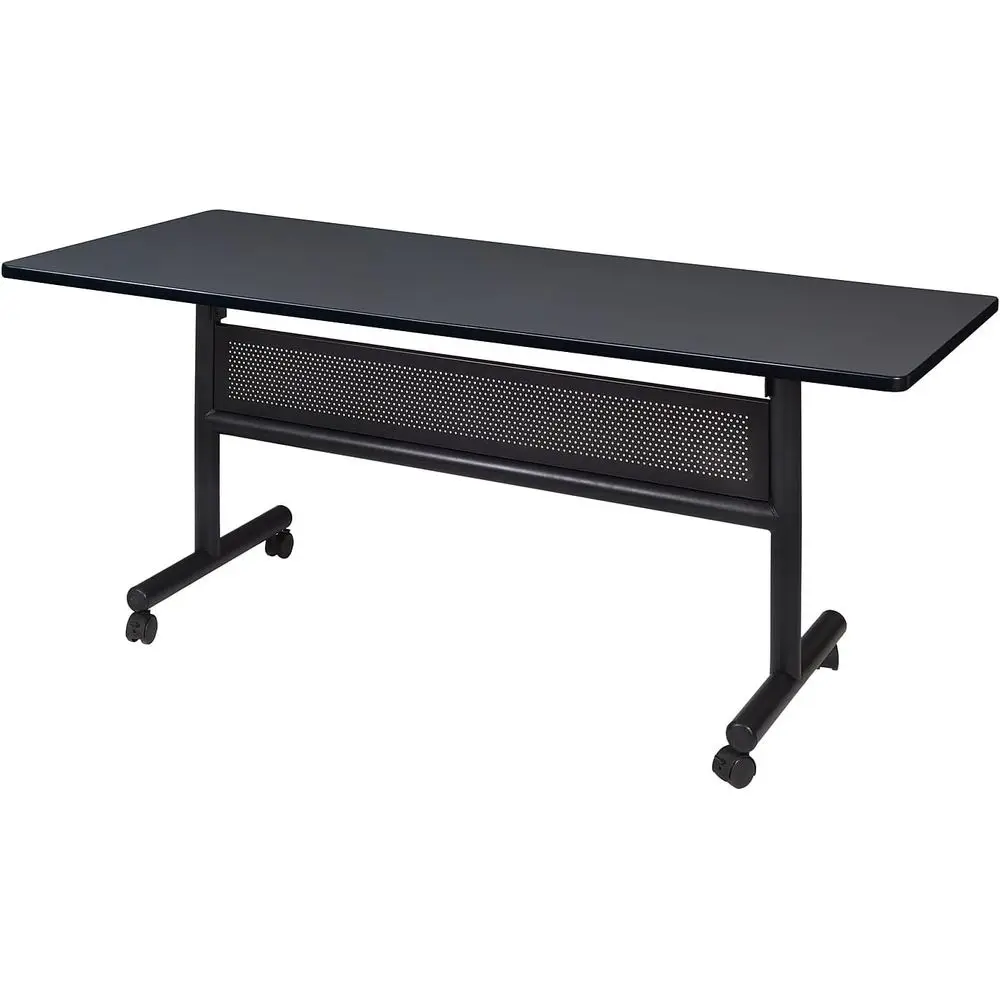 

60 x 30 Top Lip Mobile Training Table in Stylish Grey