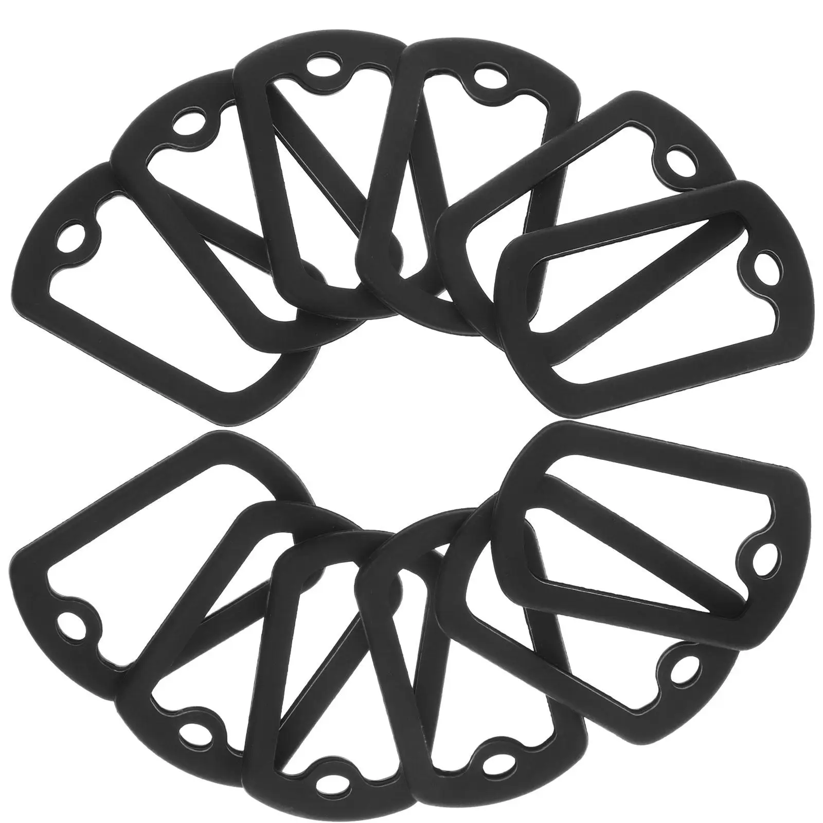 

12 Pcs Silicone Case Dog Tag Covers Label Supplies ID Noise Silica Dampener