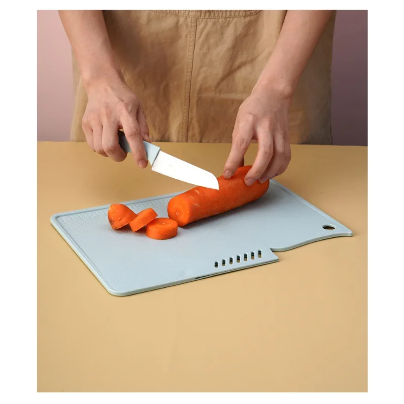 Stainless Steel Fruit Knife Cutting Board 2-in-1 Cutting Board Multifunctional Portable Kitchen Cutting Board Combination