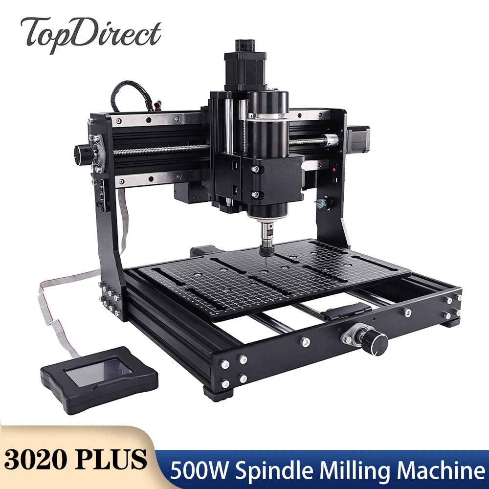 TopDirect 500W maszyna grawerująca wrzeciona 3020 PLUS grawer laserowy 2 W 1 maszyna do cięcia CNC z Offline darmowa wysyłka