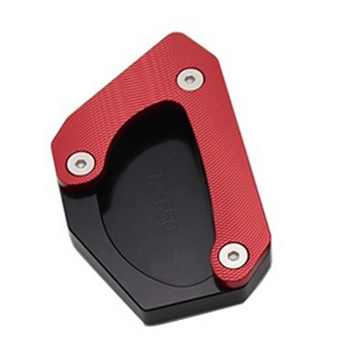 Motorcycle Foot Bracket Extension Side Stand Enlarge Pad Non-Slip for Suzuki V-STROM 650XT DL650 2004-2020 (Red)