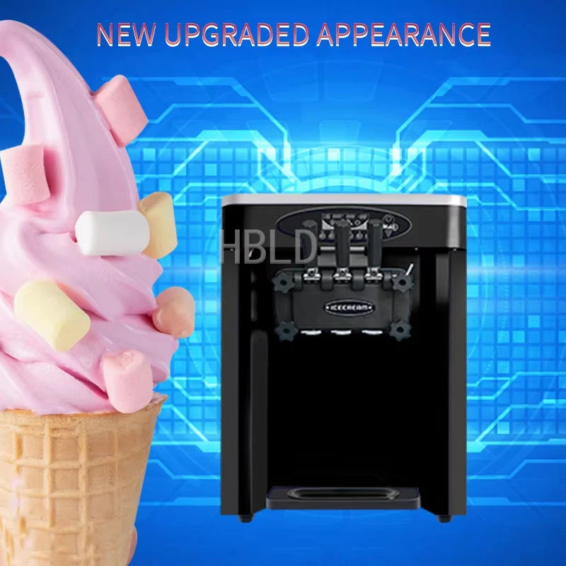 

Electric Ice Cream Machine, Three Flavors Of Frozen Yogurt Machine 110V 220V