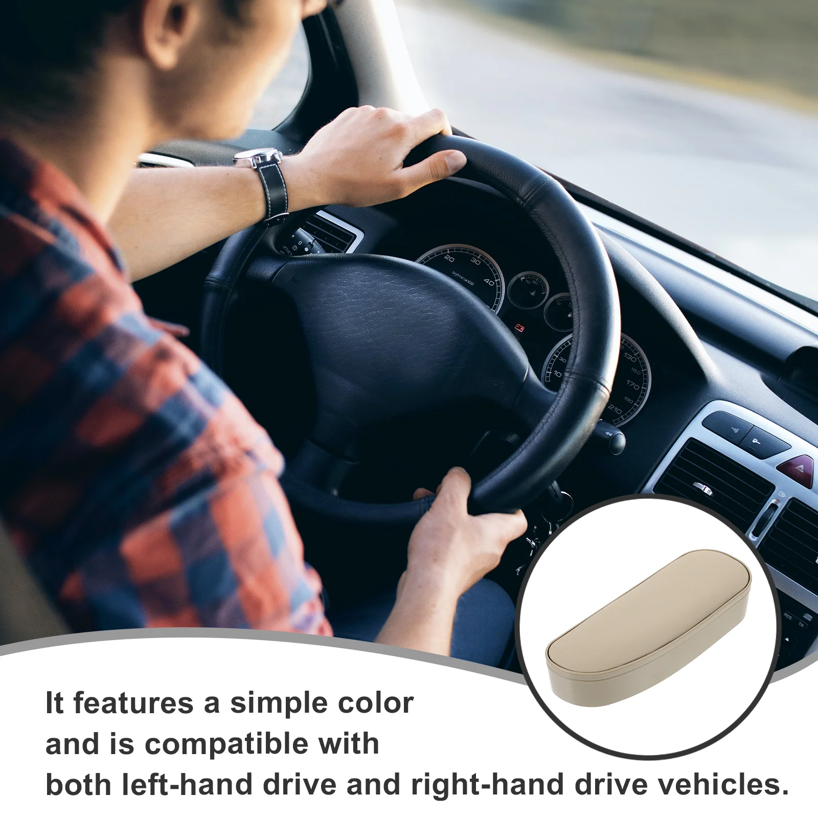 

Universal Car Armrest Pad Adjustable Heightening Cushion Storage Compartment Side Door Armrest Pad Car Interior Accessories